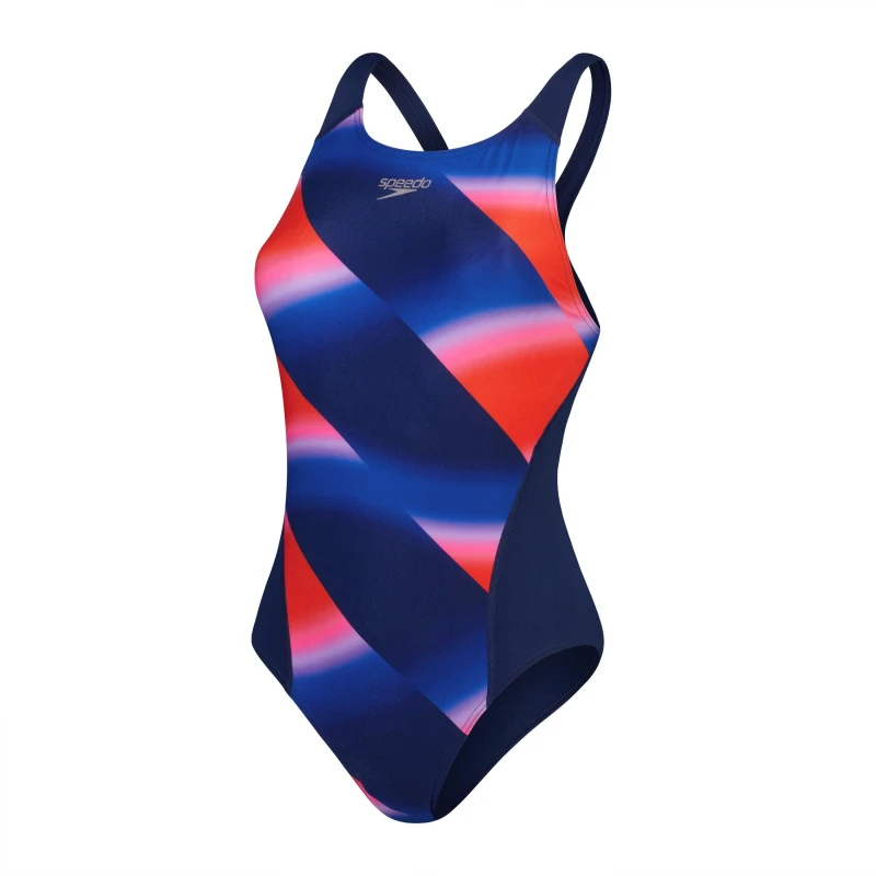 Image of Speedo Womens Allover Digital Recordbreaker - Blue Blue 6