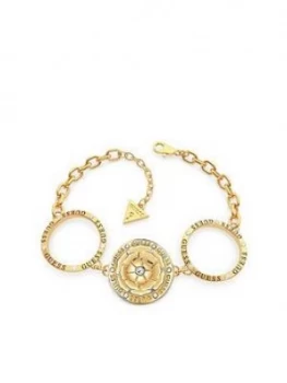 Image of Guess Peony Charm Circles Bracelet
