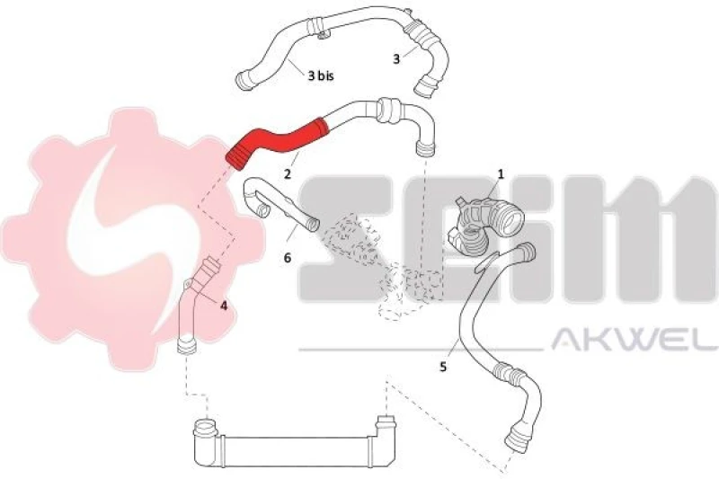 Image of Charger intake hose SEIM 981527