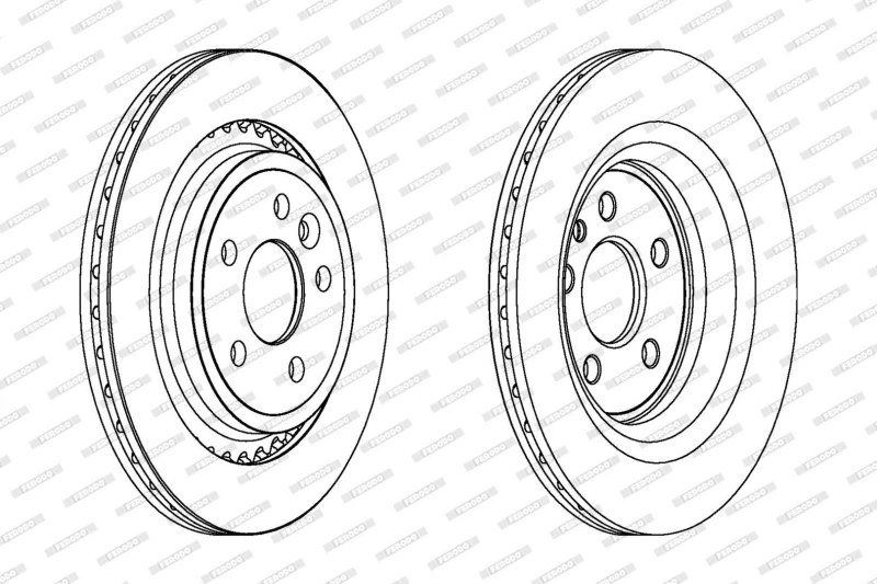 Image of Brake disc FERODO DDF1681C