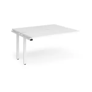 Image of Dams Adapt add on units back to back 1400mm x 1200mm - white frame, white top