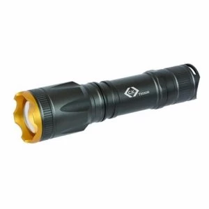 image of C.K Tools Rechargeable 300 Lumen Bright IP64 Rated Large LED Hand Torch Flashlight