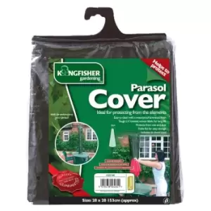 Image of Kingfisher Waterproof Garden Parasol Cover 18cm x 28cm x 150cm