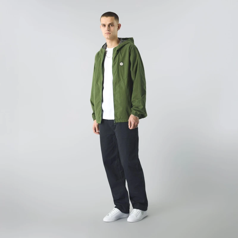 Image of Pretty Green Mens Feltham Lightweight Rain Anorak Khaki male Small