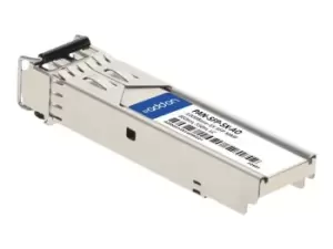 image of AddOn PaloAlto PAN-SFP-SX Compatible SFP Transceiver - SFP (mini-GBIC) Transceiver Module - GigE