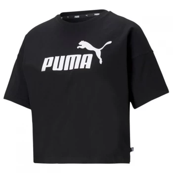 image of Puma Essential Crop Tee Ladies - Black