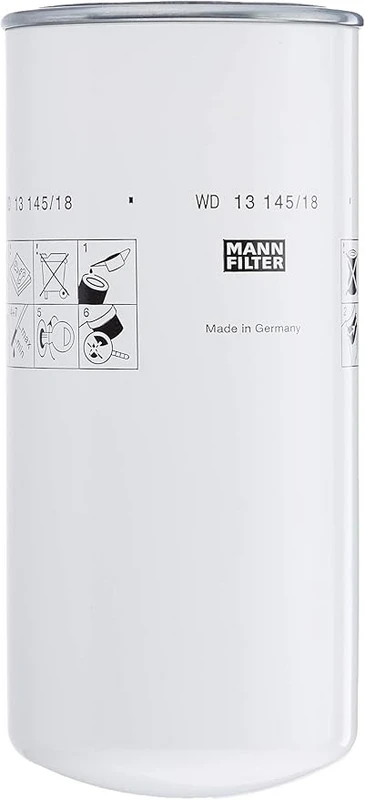 image of MANN-FILTER WD 13 145/18 Oil filter 1 1/2-16 UN-2B Spin-on Filter, for high pressure levels Oil Filter (7)