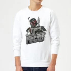 Image of Star Wars Boba Fett Skeleton Sweatshirt - White - L