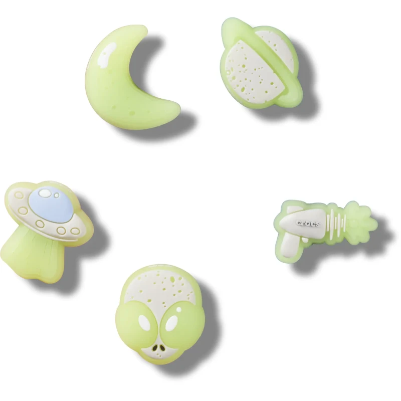 Image of Crocs Jibbitz Crocs Glow In The Dark Space Vert Unisex TU