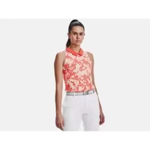 Image of Under Armour Womens Zinger Rise Slvls Polo Vermillion XL