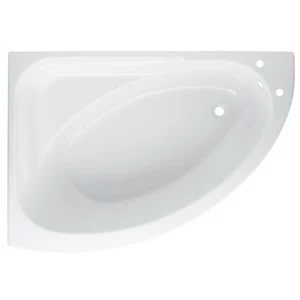 Cooke Lewis Strand LH Acrylic Corner Bath L1495mm W1060mm