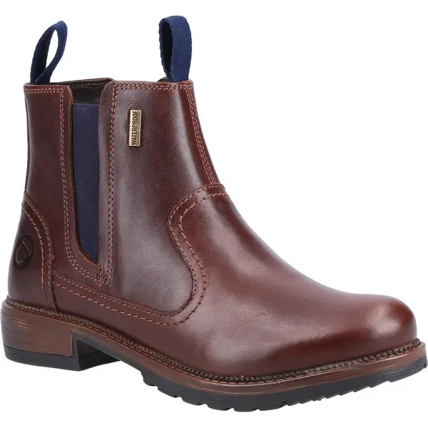 Image of Cotswold Womens Laverton Pull On Waterproof Chelsea Ankle Boots - UK 3 Blue female PS2917NVY3