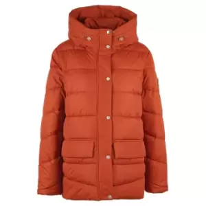 Image of Barbour Womens Bracken Quilt Jacket Spiced Pumpkin 12