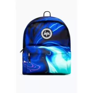 image of Hype Marble Swirl Backpack (One Size) (Teal/Blue/Black) - Teal/Blue/Black