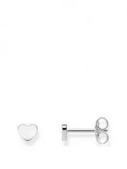 image of Thomas Sabo Sterling Silver Heart Stud Earrings, One Colour, Women