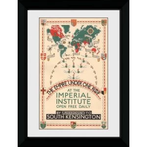 image of Transport For London Empire Under One Roof 50 x 70 Framed Collector Print