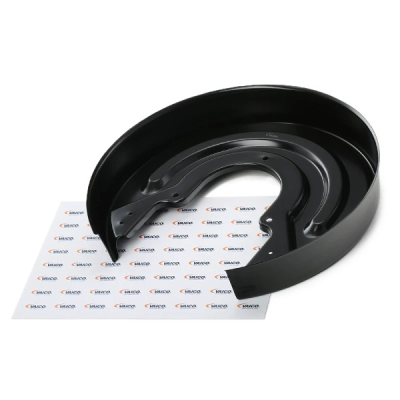 Image of VAICO V10-5042 Brake Disc Back Plate Rear Axle, Original VAICO Quality Sheet Steel Splash Panel,brake disc (1330)