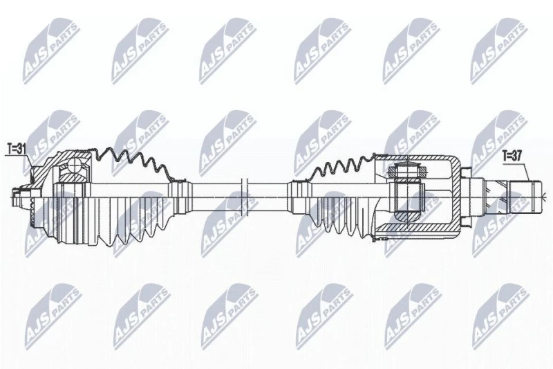 Image of NTY Drive shaft NTY NPW-BM-166