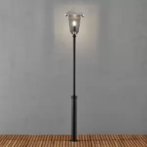 Image of Benu Outdoor Classic Galvanised Black Taurus Lamp Post, IP23