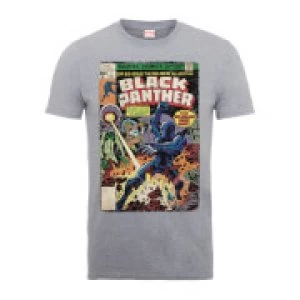 image of Marvel Comics The Black Panther Big Issue Mens Grey T-Shirt - L