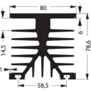 Image of Heat sink 1 CW L x W x H 100 x 75 x 87mm Fischer Elektronik