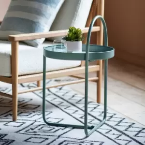 Image of Elwood Side Table, Iron Teal (Green)