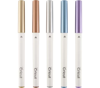 Image of CRICUT CR7 Metallic Marker Pens - Violet, Blue, Copper, Silver & Gold, Violet