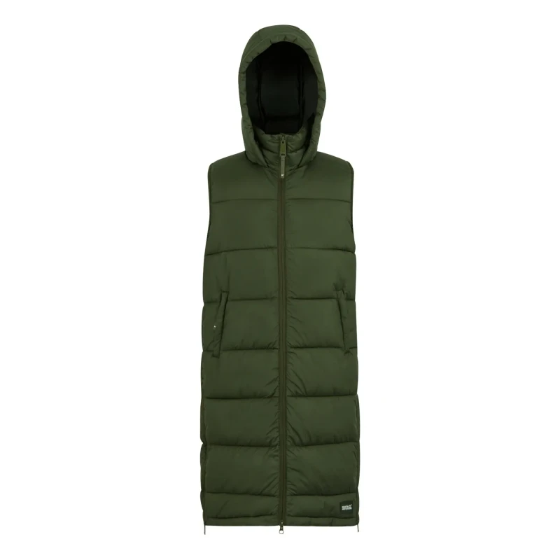 Image of Long sleeveless puffer For Her Regatta Ganella Vert Female 38