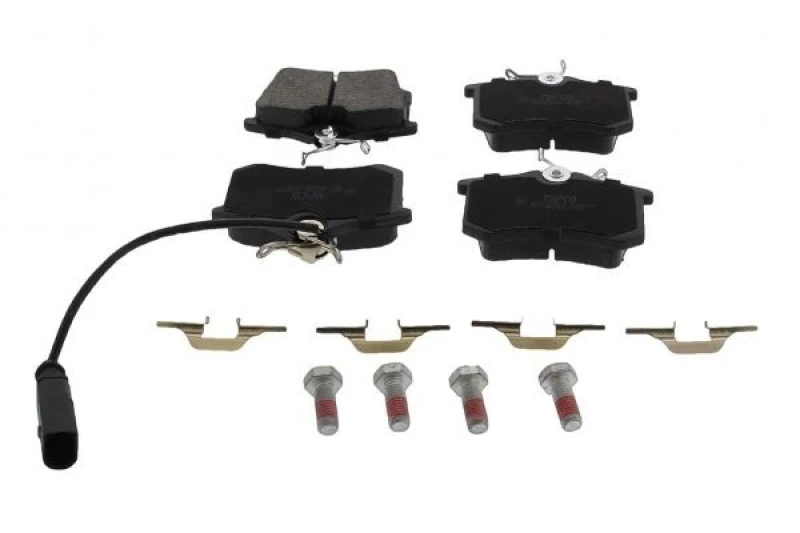 Image of MAPCO 6673 Brake pad set Rear Axle, incl. wear warning contact, with anti-squeak plate Brake Pad Set,disc brake (402)