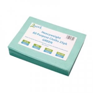 Image of 2Work Green Heavyweight Cloth Pack of 25