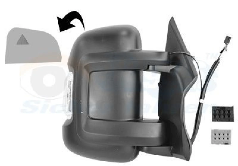 Image of VAN WEZEL Wing mirror VAN WEZEL 1652816