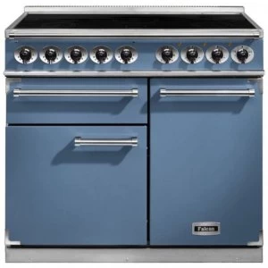 image of Falcon F1000DXEICA-N 100120 100cm Deluxe Induction Range Cooker - Blue