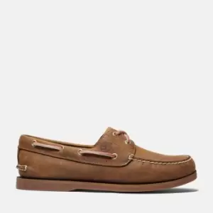 Image of Timberland Classic Boat Shoe For Men In Light Brown Full Grain Brown, Size 10