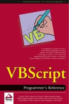 Image of Vbscript Programmers Reference by Susanne Clark Paperback