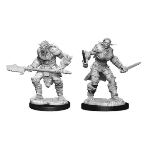 Image of D&D Nolzur's Marvelous Miniatures (W15) Bugbear Barbarian Male & Bugbear Rogue Female