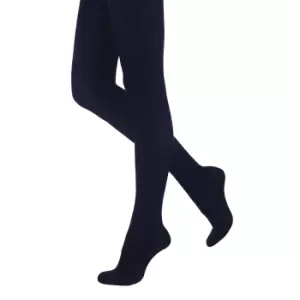 image of Silky Womens/Ladies 300 Denier Appearance Fleece Tights (1 Pair) (Large (42a-48a)) (Navy)