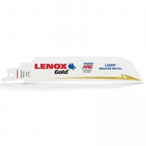 Image of Lenox Gold Lazer 18TPI Medium Metal Cutting Reciprocating Saw Blades 152mm Pack of 5