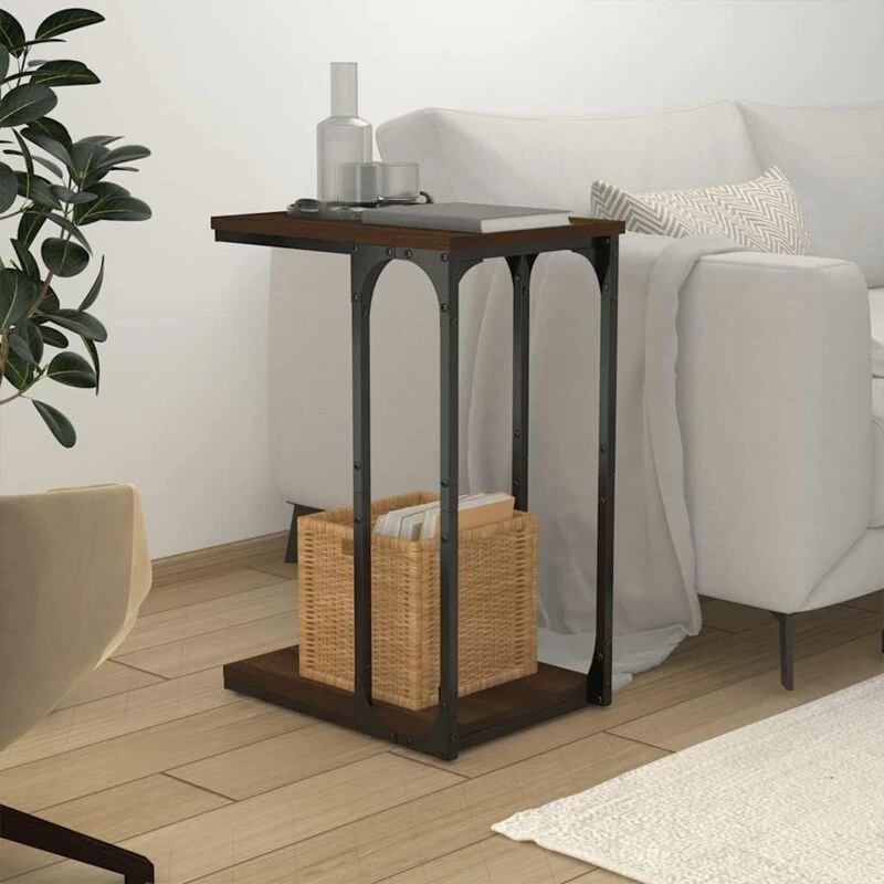 Image of VIDAXL Side Table Brown Oak 40x30x60cm Engineered Wood Vidaxl 8720845718510