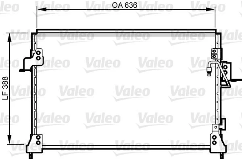 Image of VALEO Air conditioning condenser VALEO 818025