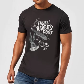 Image of Looney Tunes ACME Lucky Rabbits Foot Mens T-Shirt - Black - XS - Black