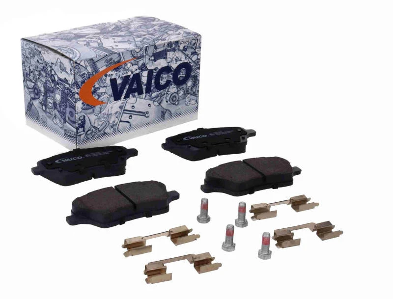 Image of VAICO V25-0825 Brake pad set Front Axle, not prepared for wear warning indicator, Q+, original equipment manufacturer quality Brake Pad Set,disc brak