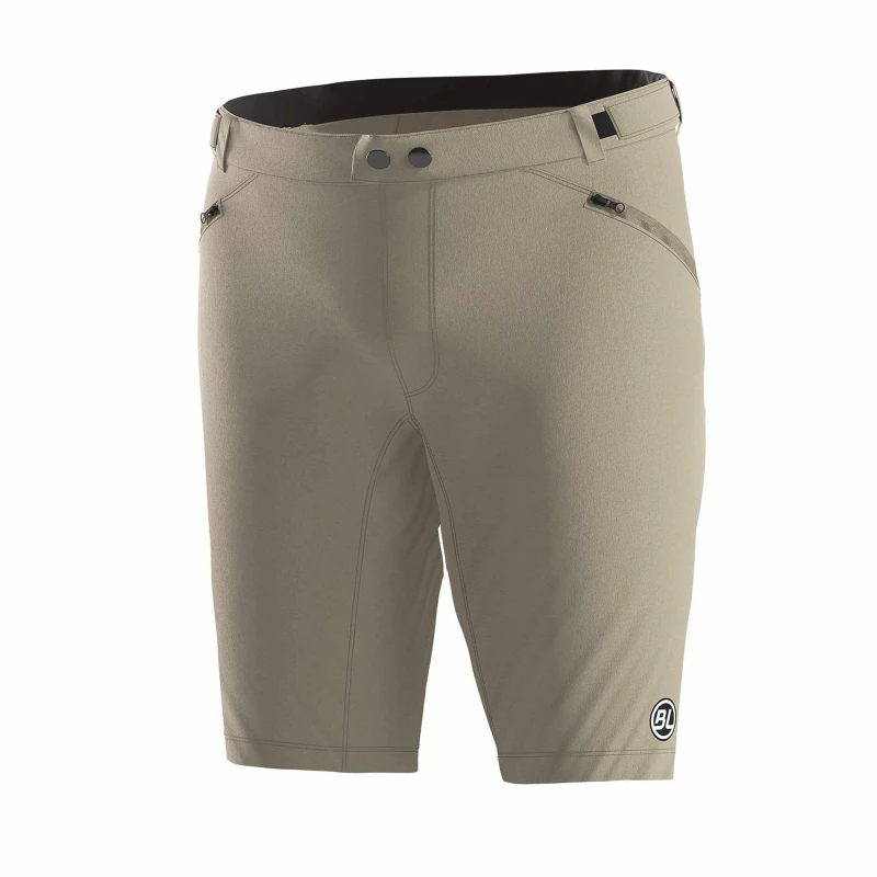 Image of Bicycle Line Womens IMOLA S2 Baggy Knee Length Zip Pockets MTB Shorts Beige female 8 (XS)