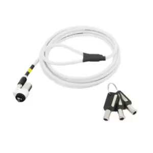 image of Mobilis 001325 cable lock White 1.8 m