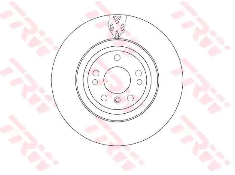 Image of Brake disc TRW DF6833S
