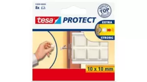 Image of TESA Protection buffers - White - Monotone - 1cm - 10 mm - 8 pc(s)