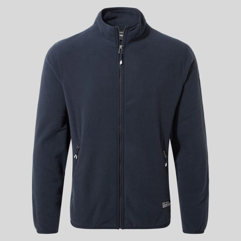 Image of Craghoppers Mens Renu Quarter Zip Fleece Blue Navy male Small