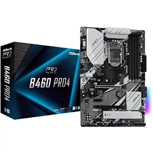 image of ASRock B460 Pro4 Intel Socket LGA1200 H5 Motherboard