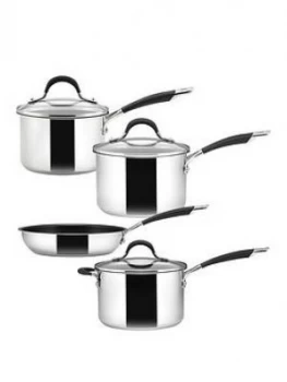 image of Circulon Momentum Stainless Steel 4 Piece Pan Set