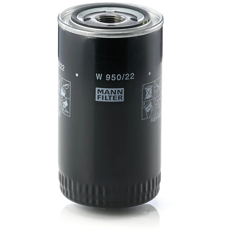 Image of MANN-FILTER W 950/22 Oil filter Spin-on Filter, with one anti-return valve Oil Filter (7)