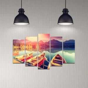 Image of 5DMDF-31 Multicolor Decorative MDF Painting (5 Pieces)